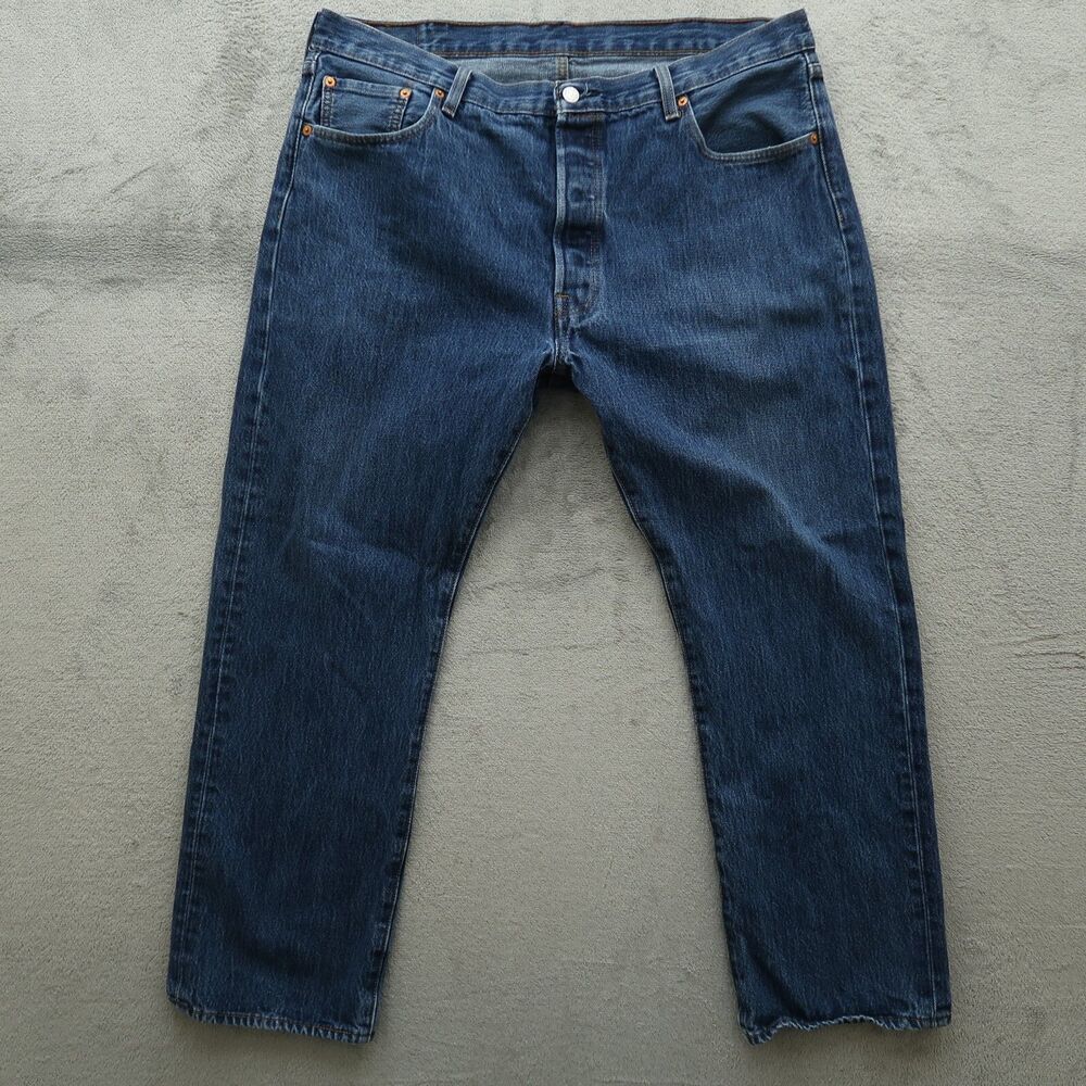 Levi's 501 Jeans Mens Size 40x30 Blue Original Straight Rigid Denim Pants